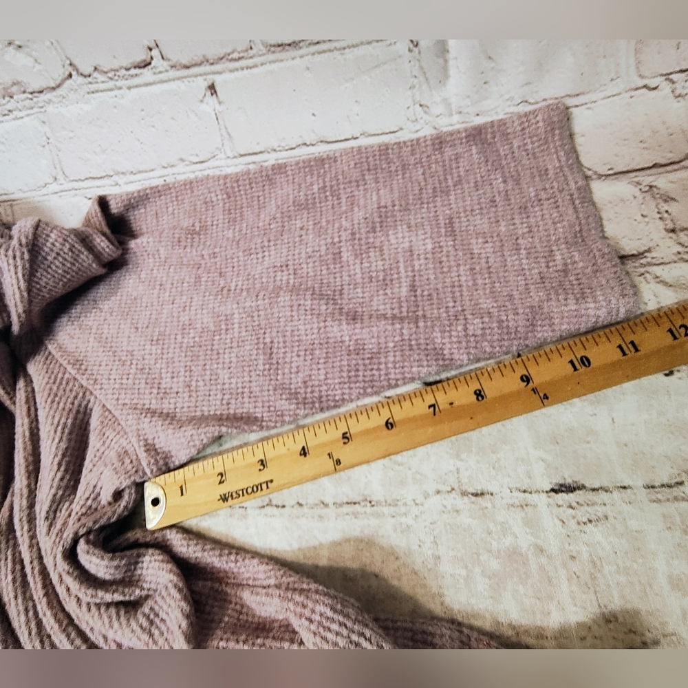 J.Jill Wearever Waffle Knit Lavender Purple Cowl Neck 3X Pullover Sweater Flowy - Picture 11 of 11